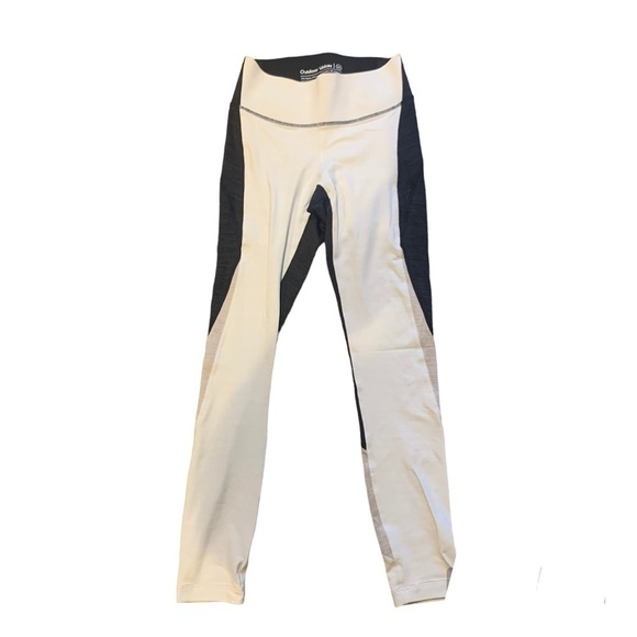 OUTDOOR VOICES Black & White Colorblock Leggings size XS - Picture 3 of 4